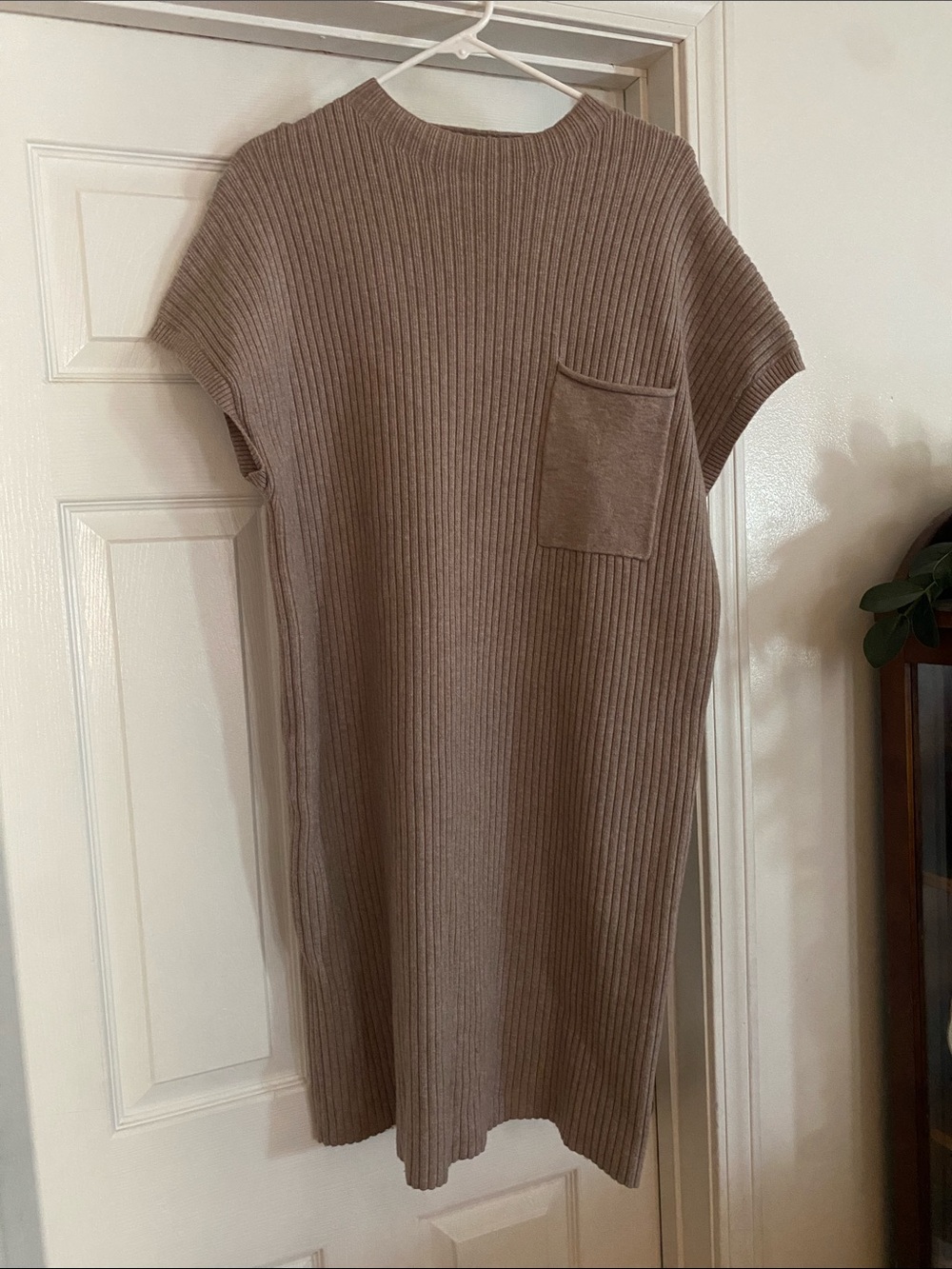 Sweater Cap Sleeve Dress